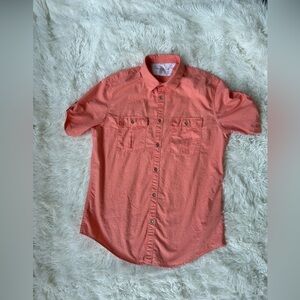 Calvin Klein button up short sleeve collared shirt size small